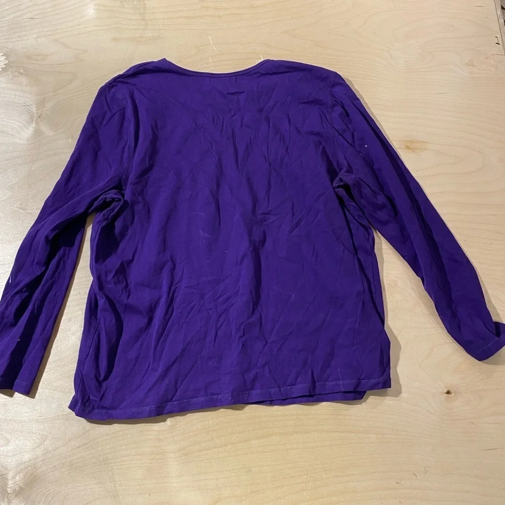Ralph Lauren Purple Long Sleeve Tee 2X (NP)